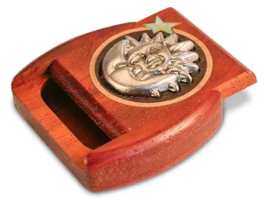 2" Flat Wide Padauk - Sun and Moon Silverscape