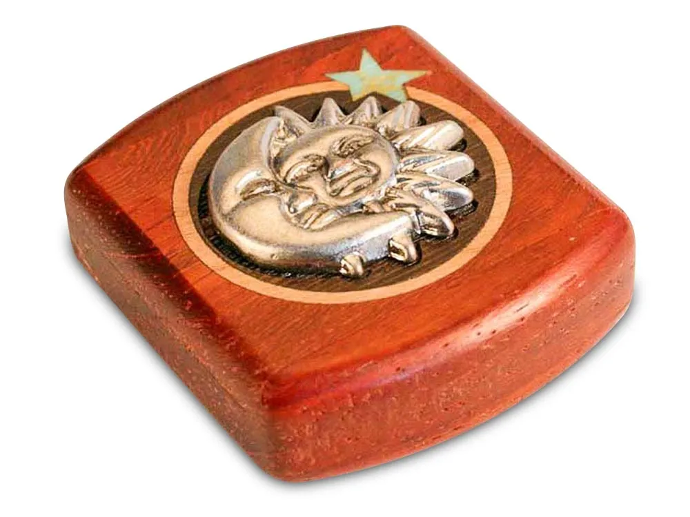 2" Flat Wide Padauk - Sun and Moon Silverscape