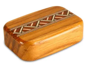 3" Med Wide Teak - Zig Zag Inlay
