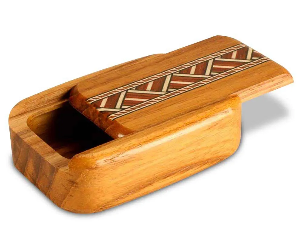3" Med Wide Teak - Zig Zag Inlay