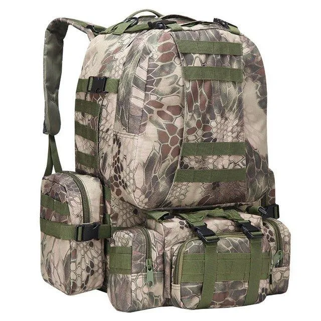50L Outdoor Molle Camping Backpack