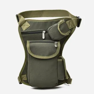 Anti-fall Riding Leg Bag Outdoor Multi-functional Tactical Casual Canvas Mountaineering Waist Hanging Sports Bag