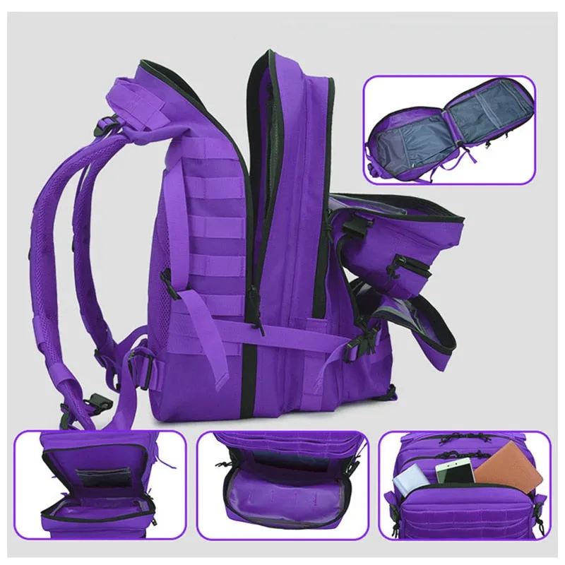 Army Waterproof Molle Bug Out Bag Outdoor Travel Camping Backpack