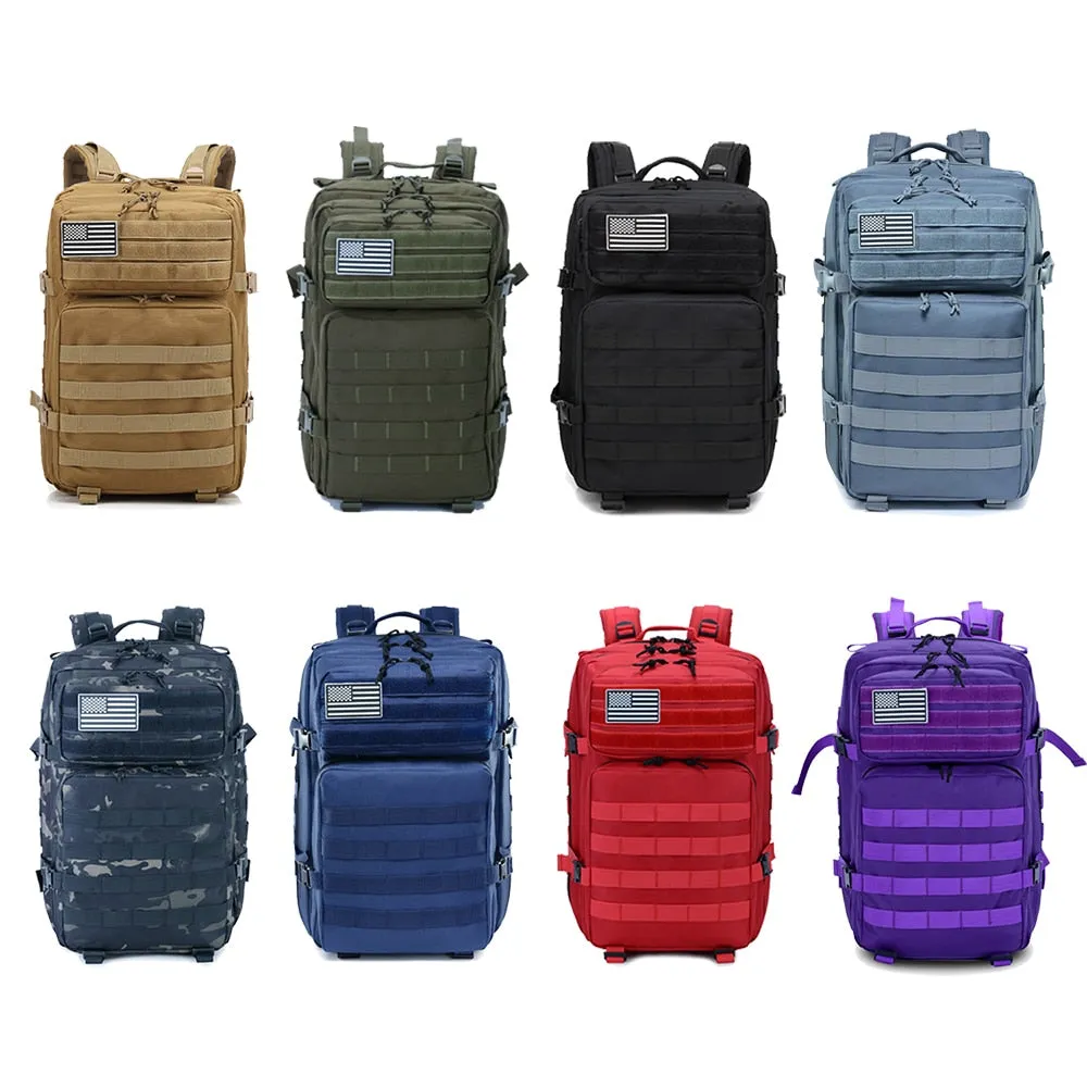 Army Waterproof Molle Bug Out Bag Outdoor Travel Camping Backpack