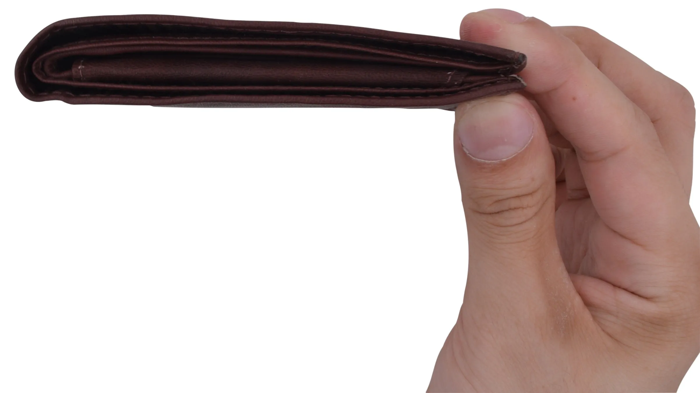 Bifold Men's RFID Blocking Genuine Leather Credit Card ID Wallet