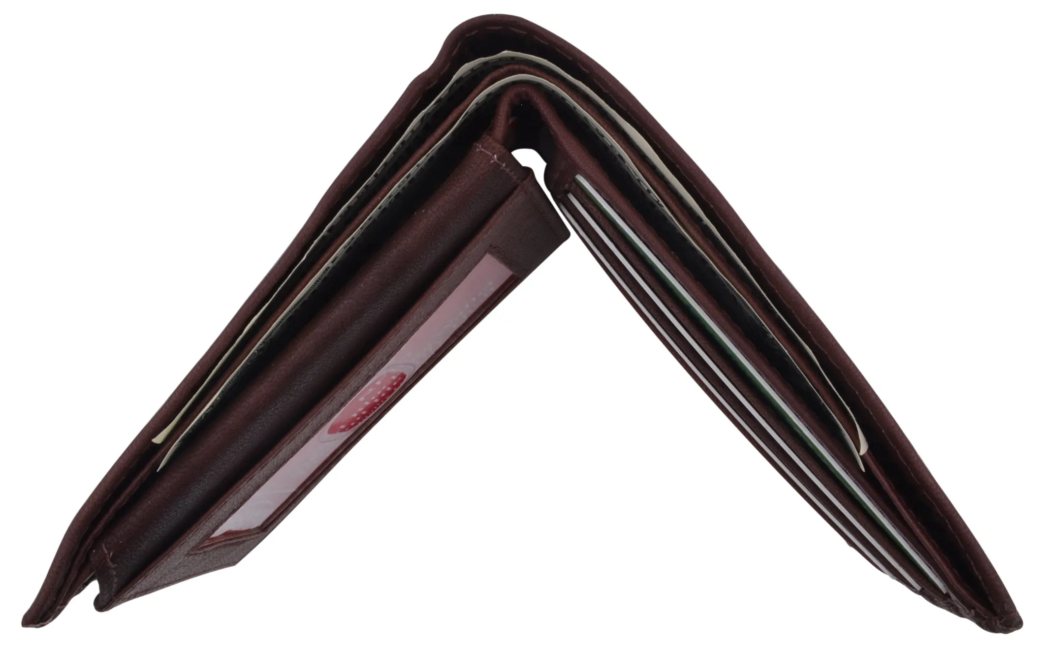 Bifold Men's RFID Blocking Genuine Leather Credit Card ID Wallet