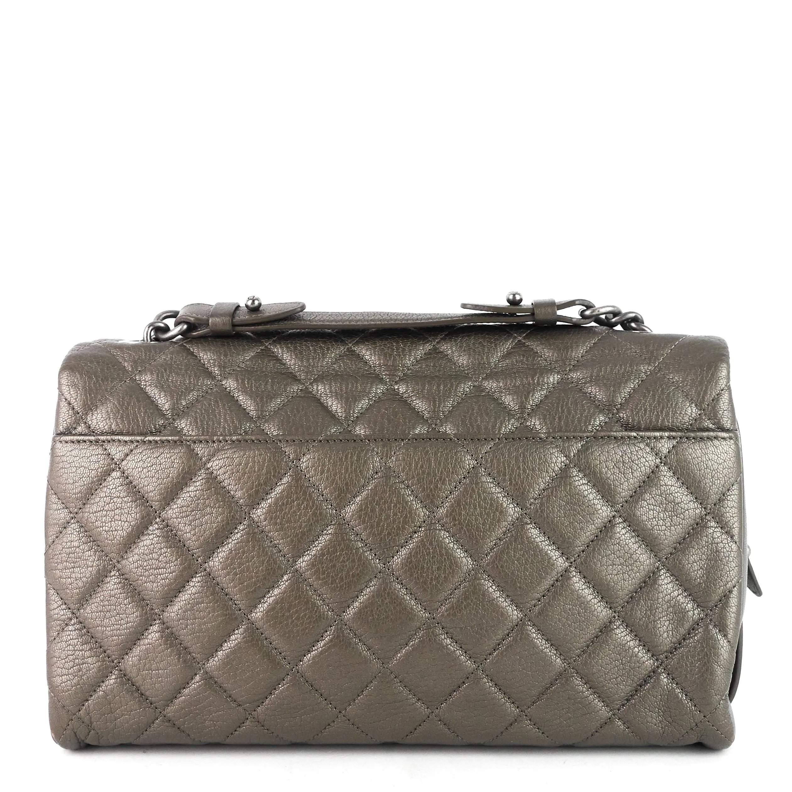 CHANEL City Rock Large Goatskin Flap Bag
