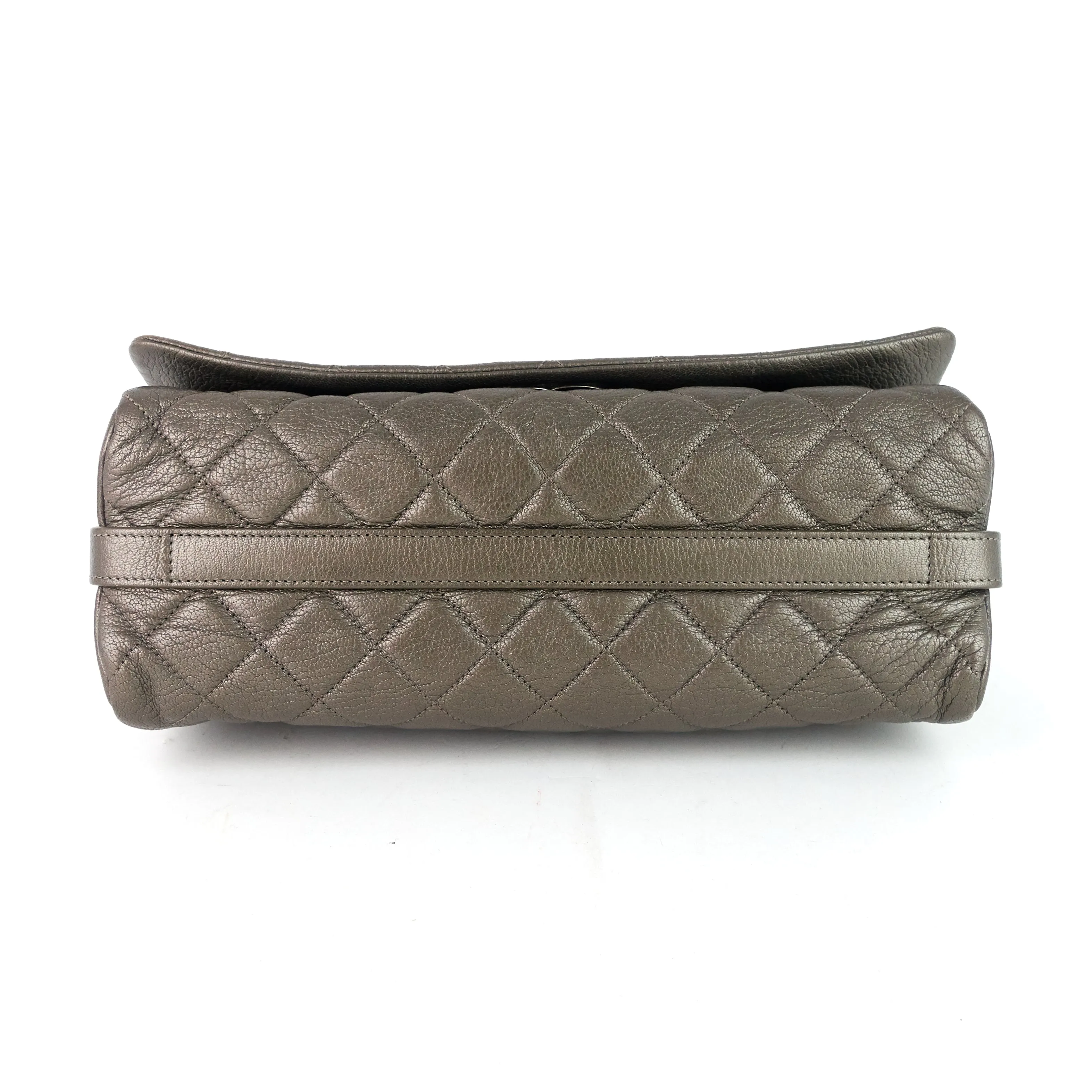 CHANEL City Rock Large Goatskin Flap Bag