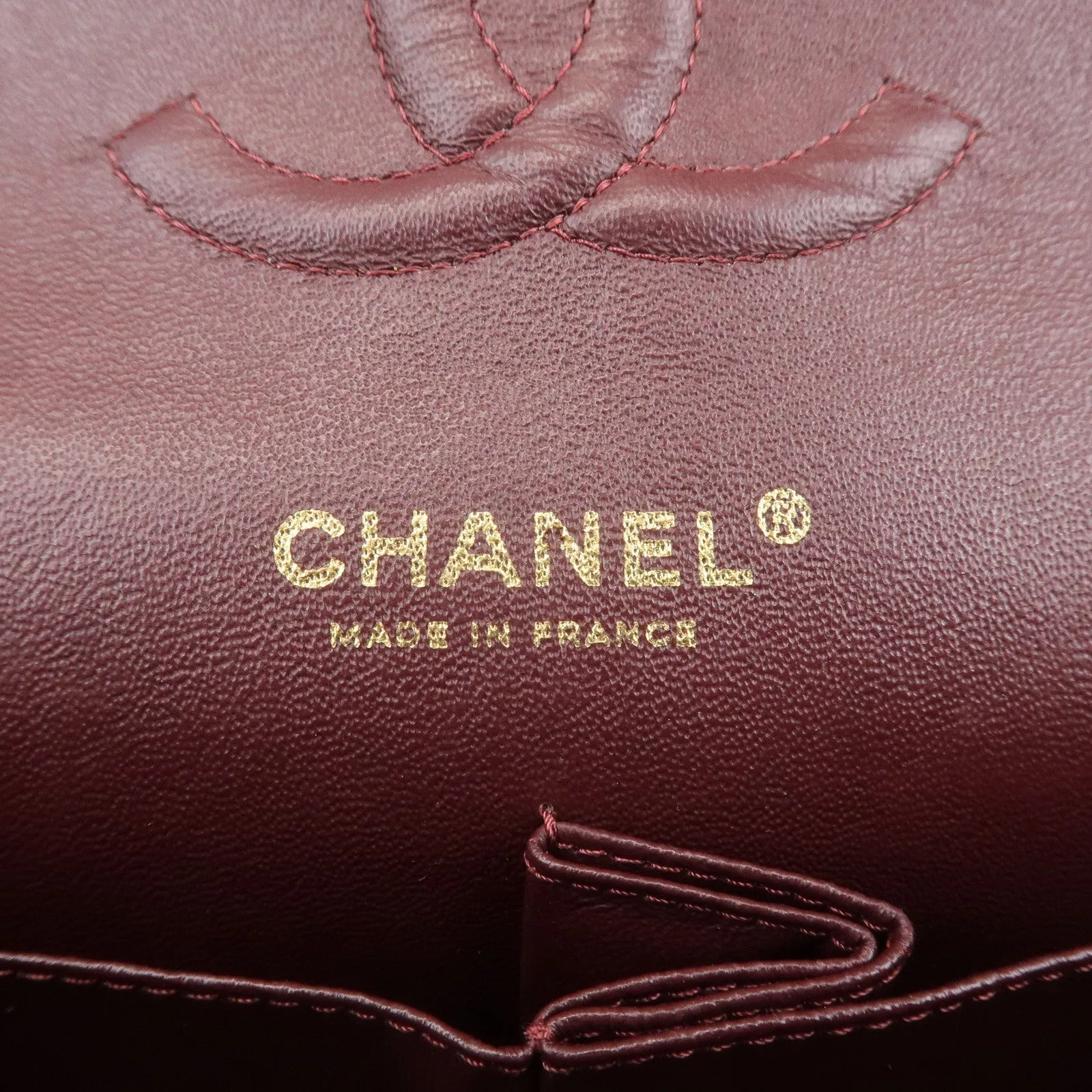 CHANEL Matelasse 25 Lamb Skin Double Flap Shoulder Bag A01112