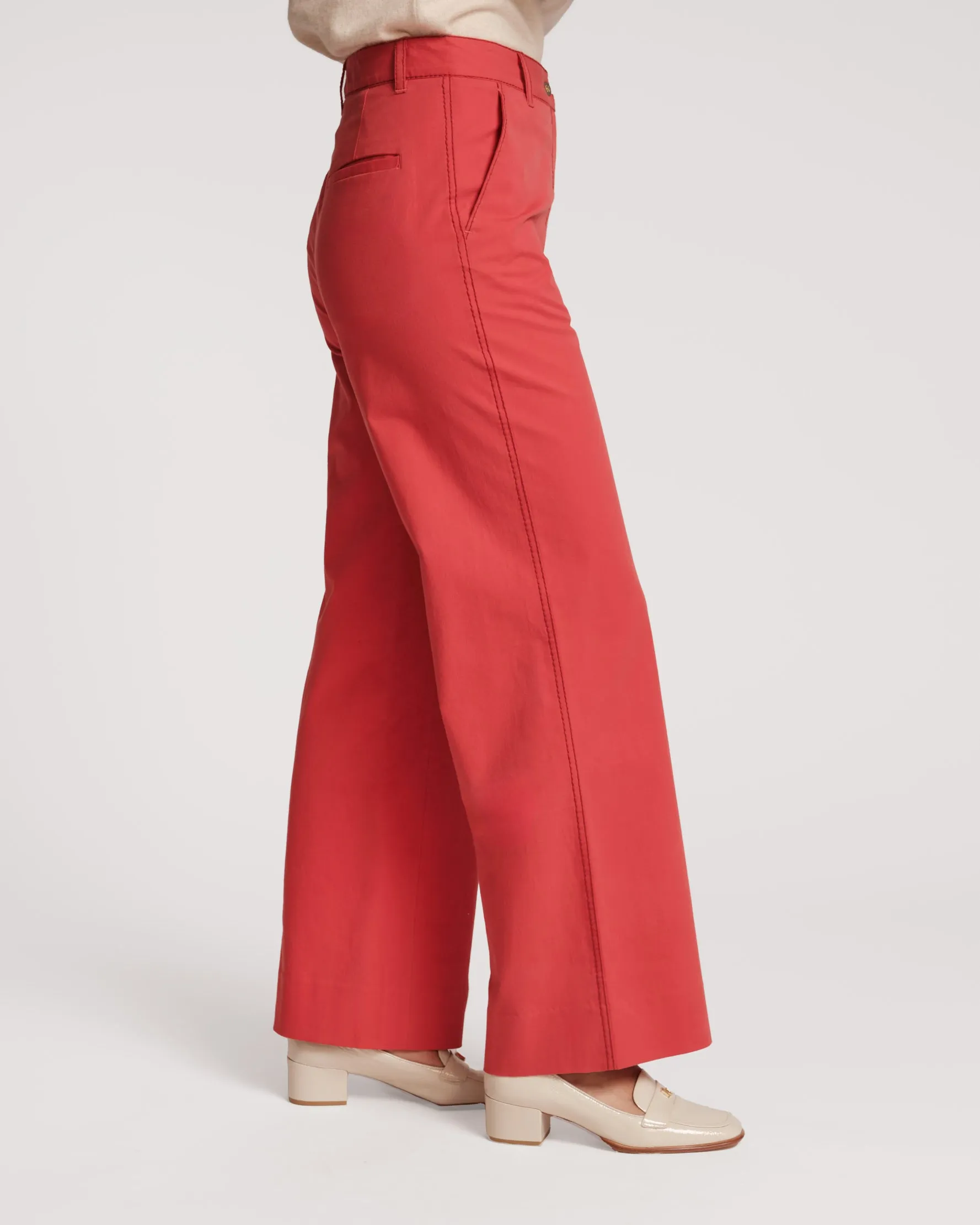 Charlotte Pant Cotton Red