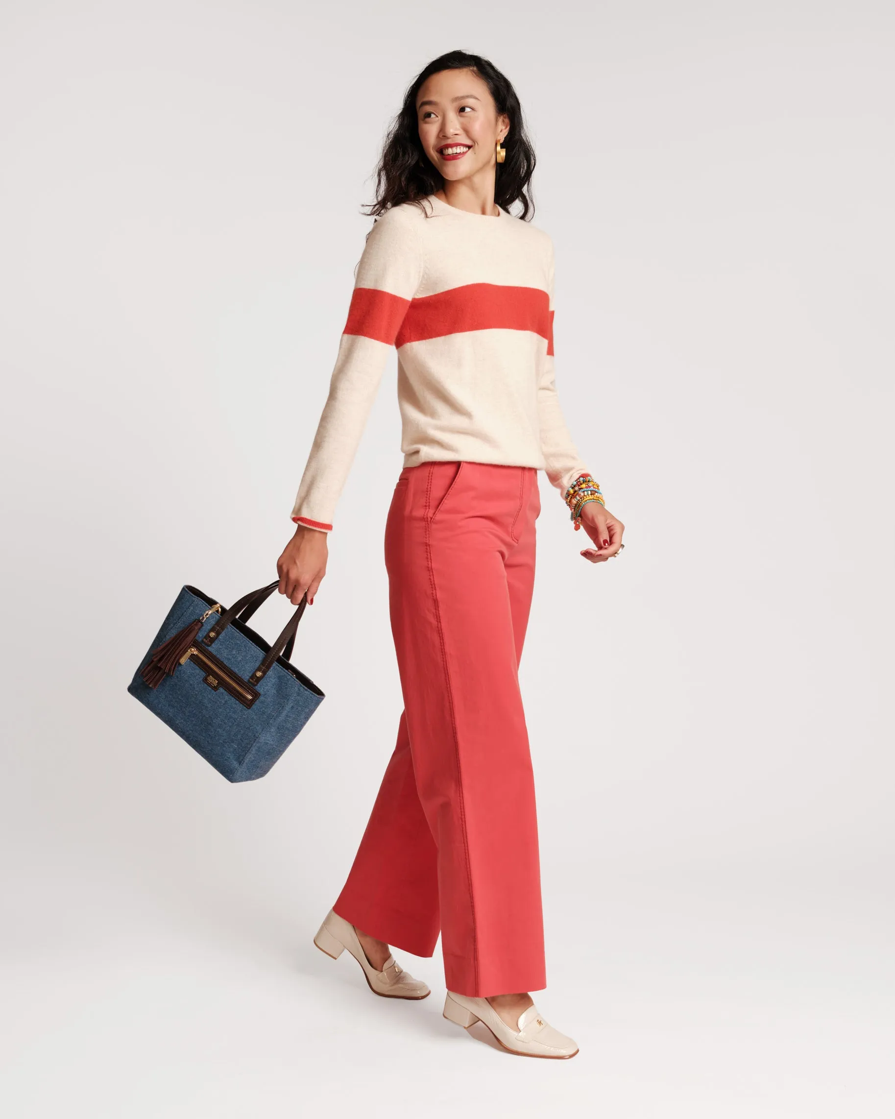 Charlotte Pant Cotton Red
