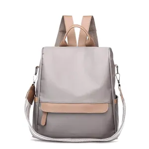 COOFIT Womens Backpack Casual Daypack Anti-theft Backpack Nylon Backpack Small Khaki