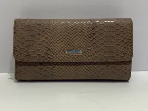 Crocodile Textured Italian Leather Purse Wallet