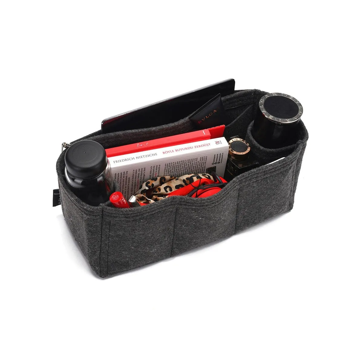 Custom Size Bag Organizer with Double Bottle and Pen Holders