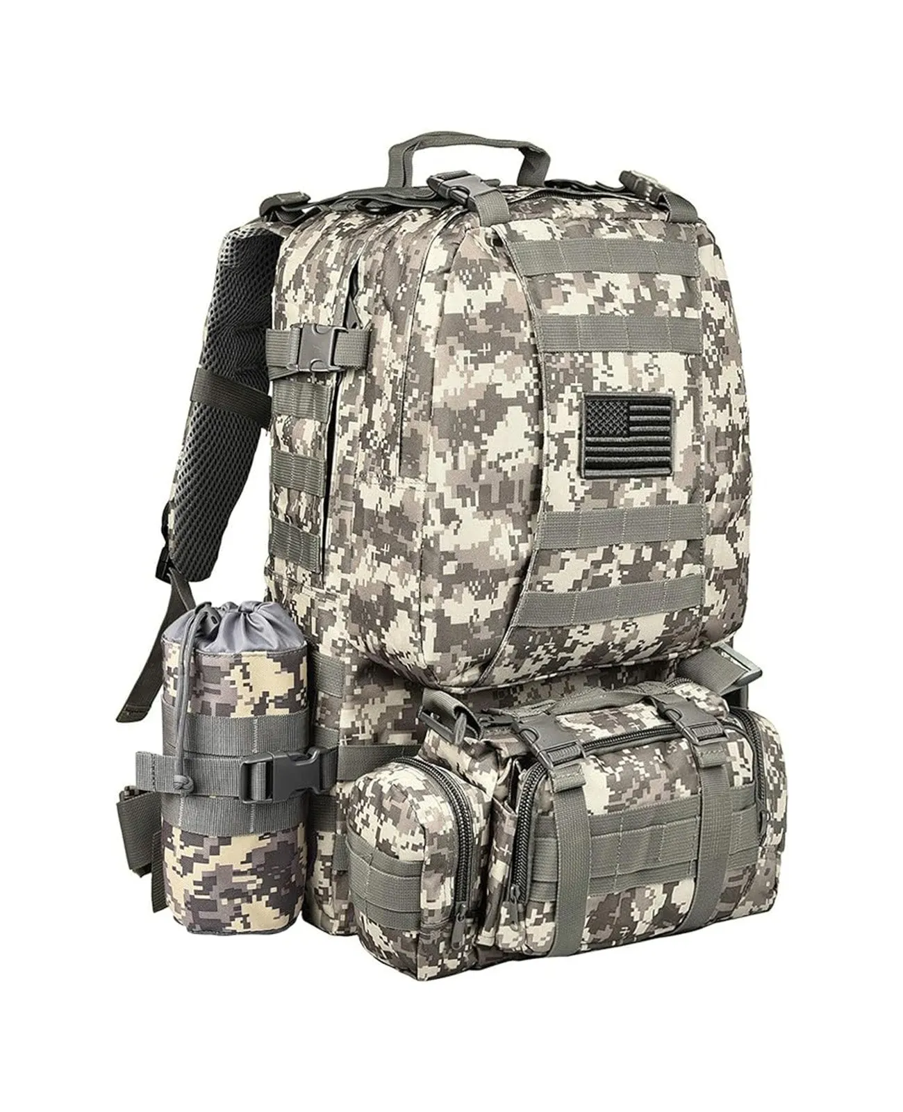 CVLIFE Military Tactical Backpack Molle Bag Army Assault Pack Detachable Rucksack