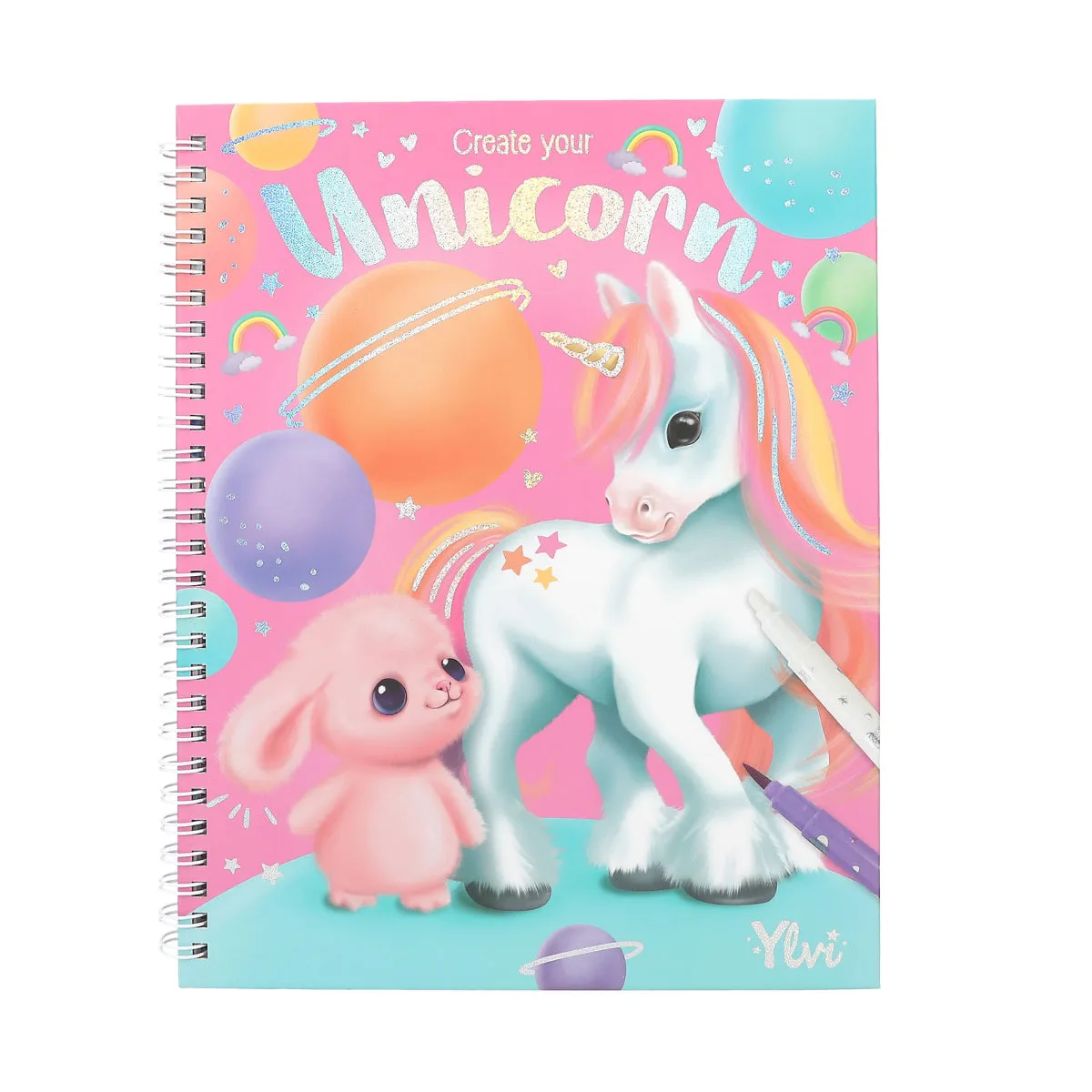Depesche Ylvi Coloring Book with Felt-tip Pens