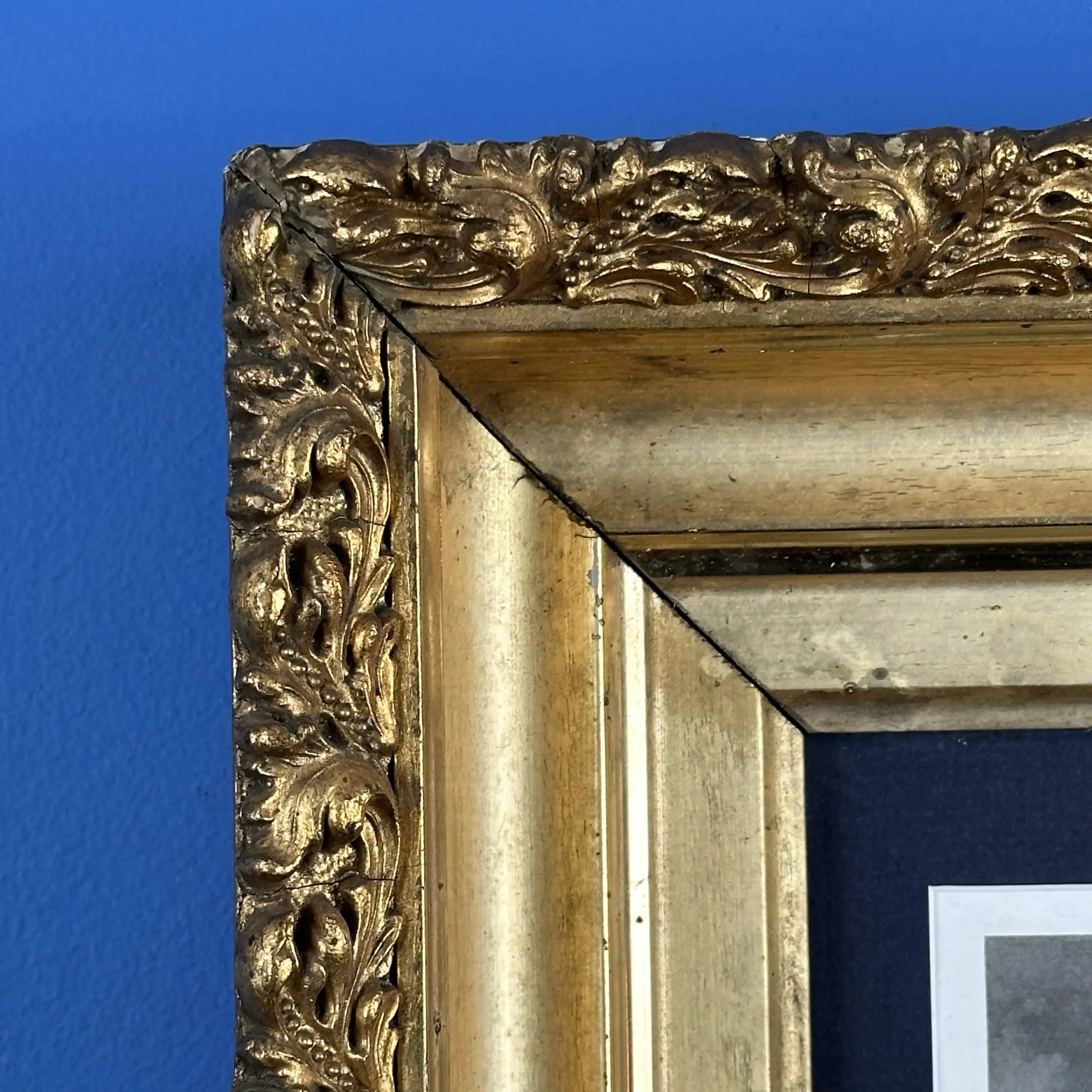 Dr. Joseph Warren — Hand-colored engraving in an ornate gold frame