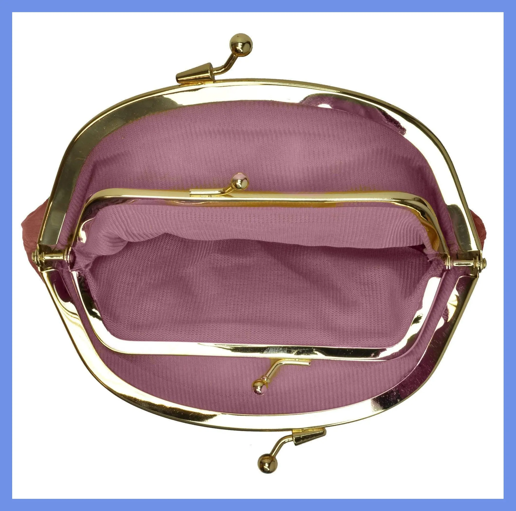 Eel Skin Large Double Coin Purse Change Wallet E 10 BIG