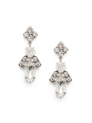 Elegant Navette Dangle Earrings - EDG85RHCRY