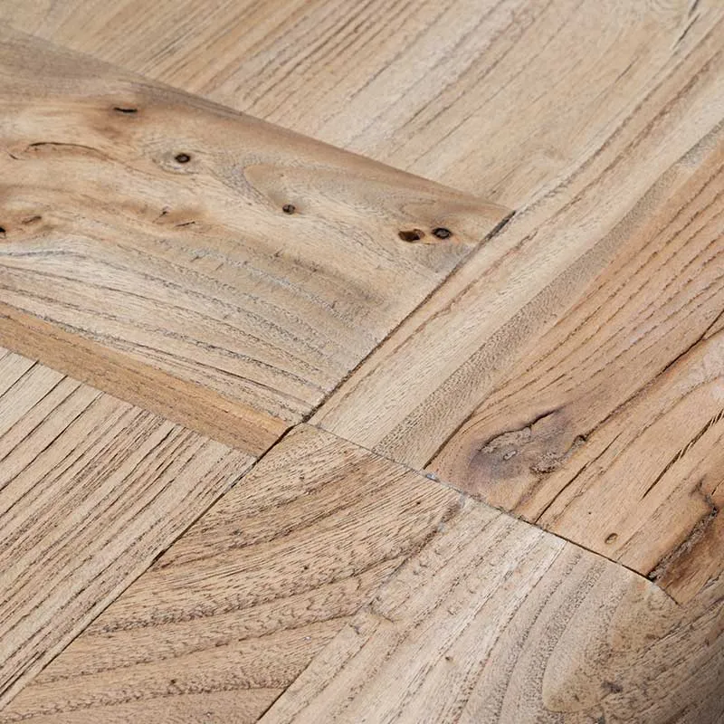 Ex Display - Winston Reclaimed 3m Elm Wood Dining Table - Rustic Natural