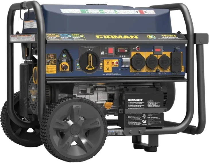 Firman T09275 Tri-Fuel Generator 9200W/11400W 120V/240V 50 Amp Electric Start With CO Alert New
