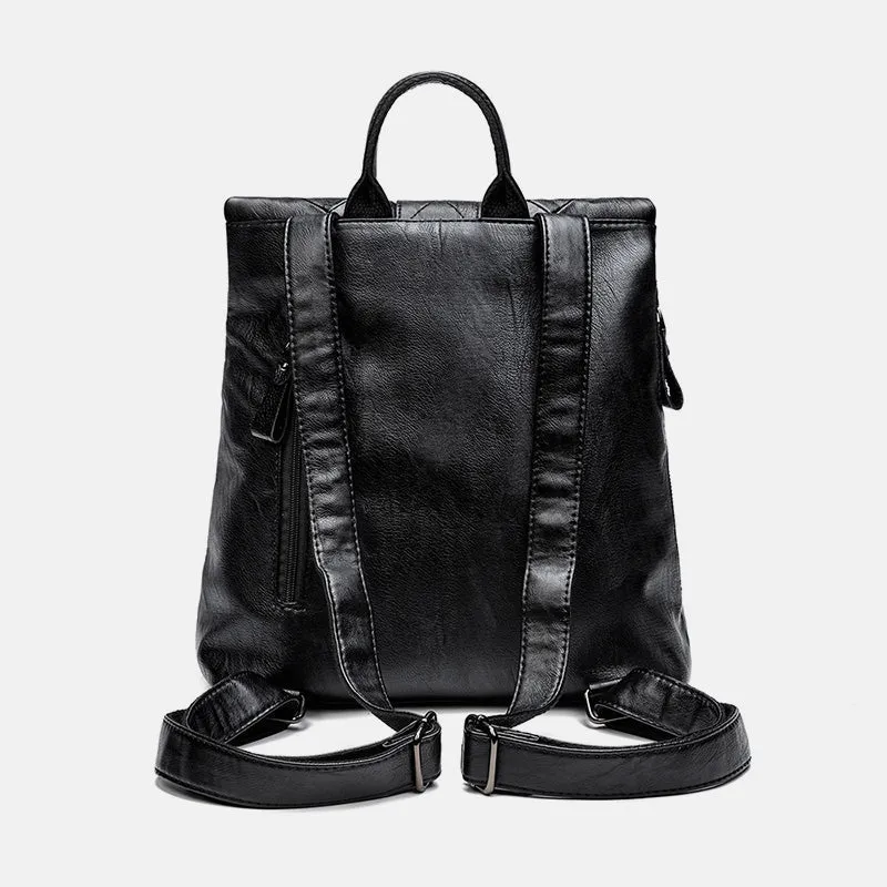 Genuine Leather Vintage Anti-Theft Backpack
