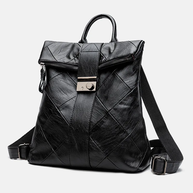 Genuine Leather Vintage Anti-Theft Backpack