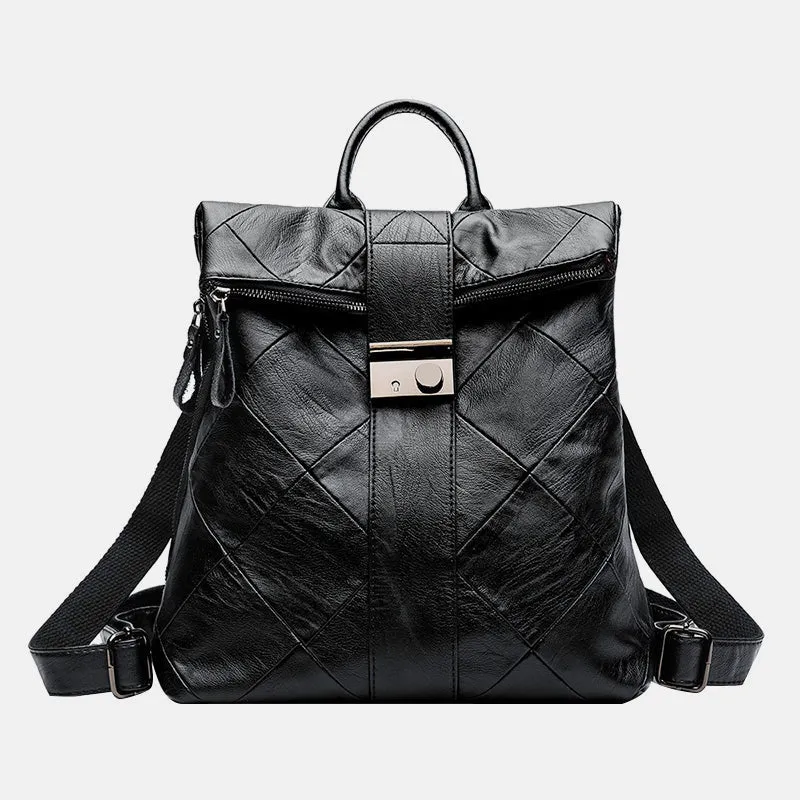 Genuine Leather Vintage Anti-Theft Backpack