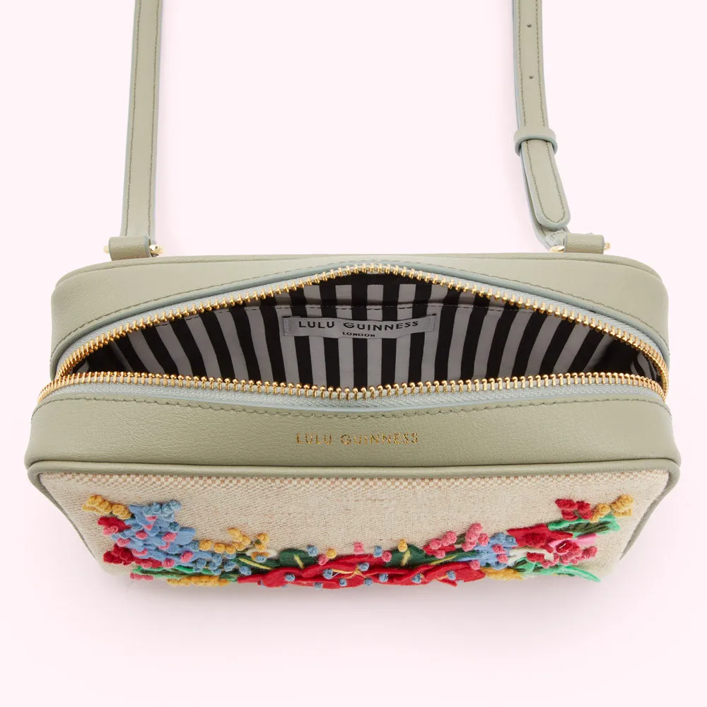 GRANITE FLORAL BLOOMS LEXI CROSSBODY BAG
