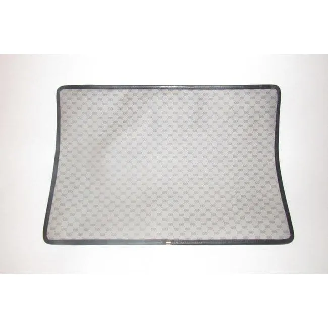 Gucci Early Xl Web Supreme Portfolio Purse Navy Blue Small G Logo Print Coated Canvas And Navy