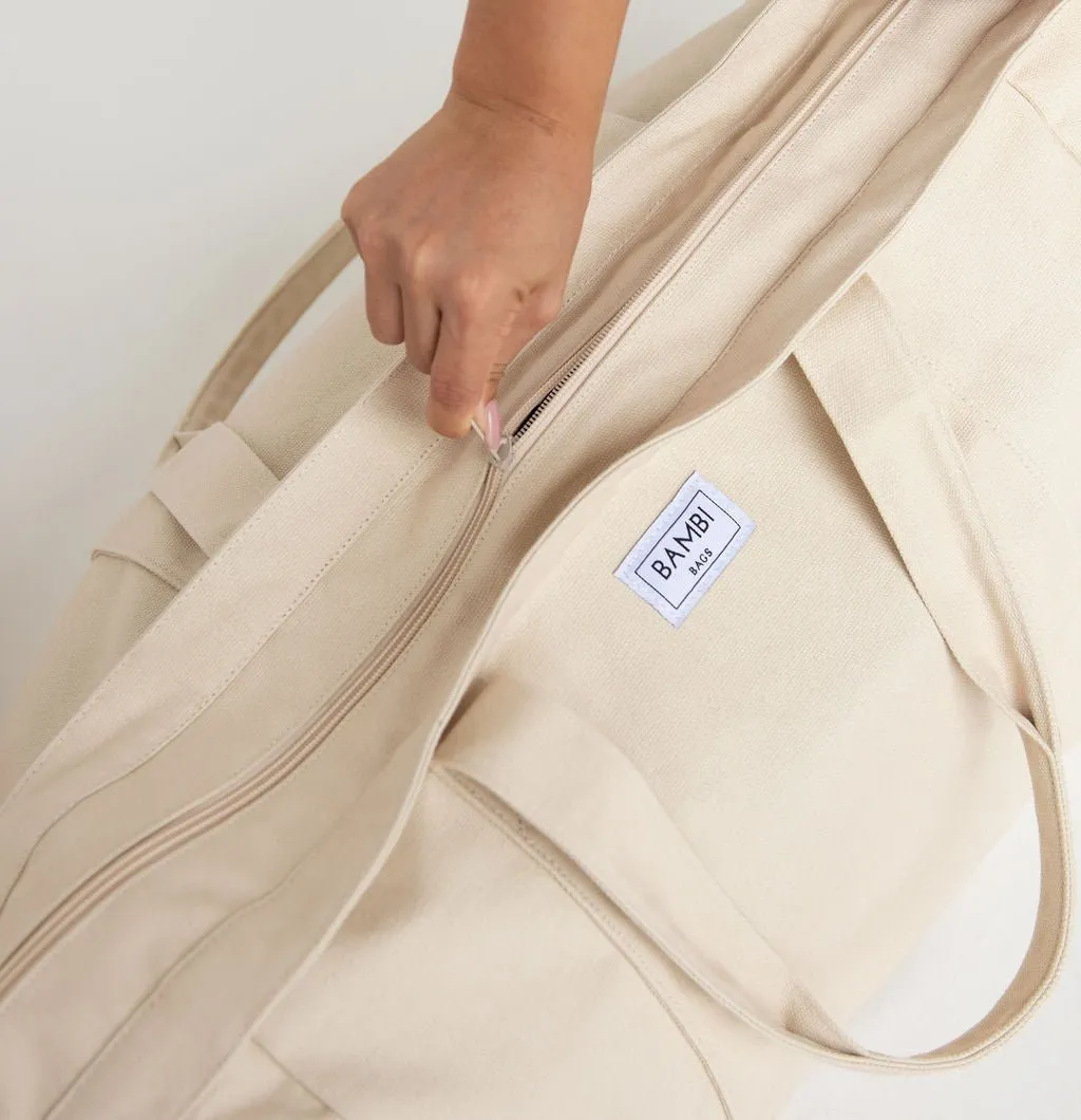 Imperfect Essential Bambi Bag Natural with original felt (unlined) insert