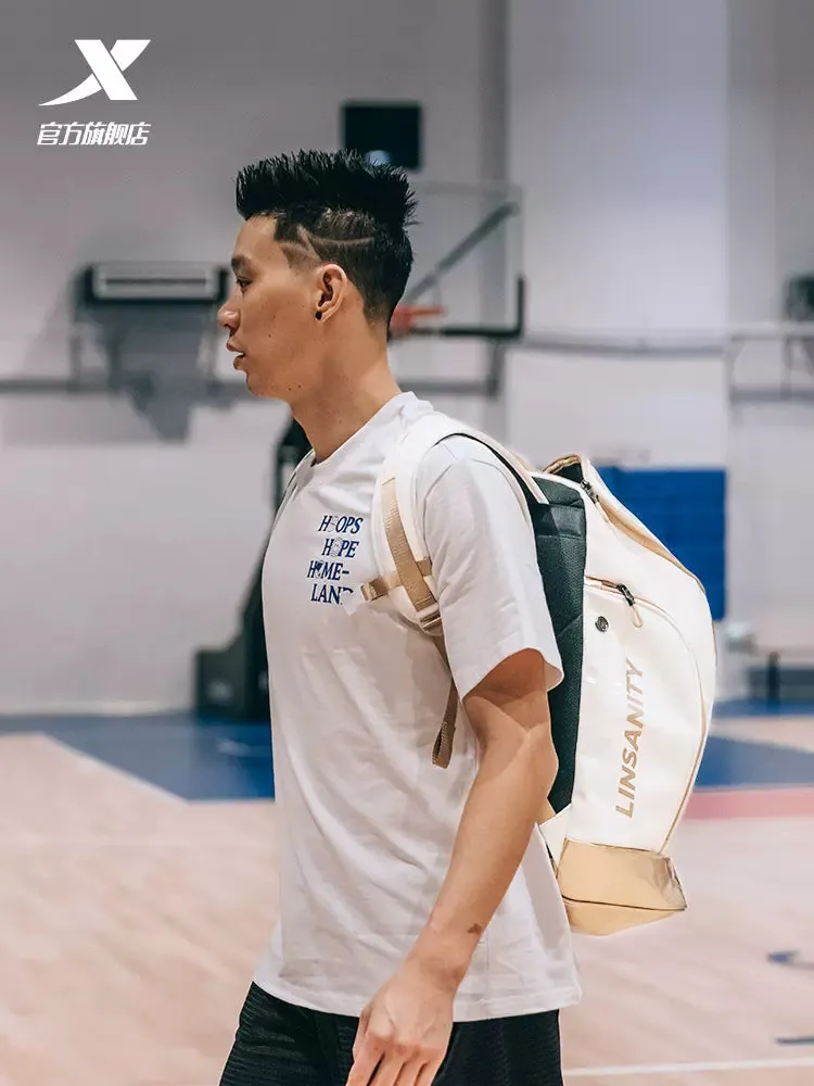 Jeremy Lin Same Style丨Xtep Basketball Sports Backpack Outdoor Large Capacity Backpack