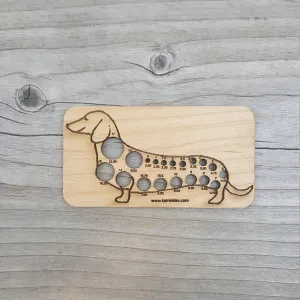 Katrinkles Dachshund Knitting Needle Gauge