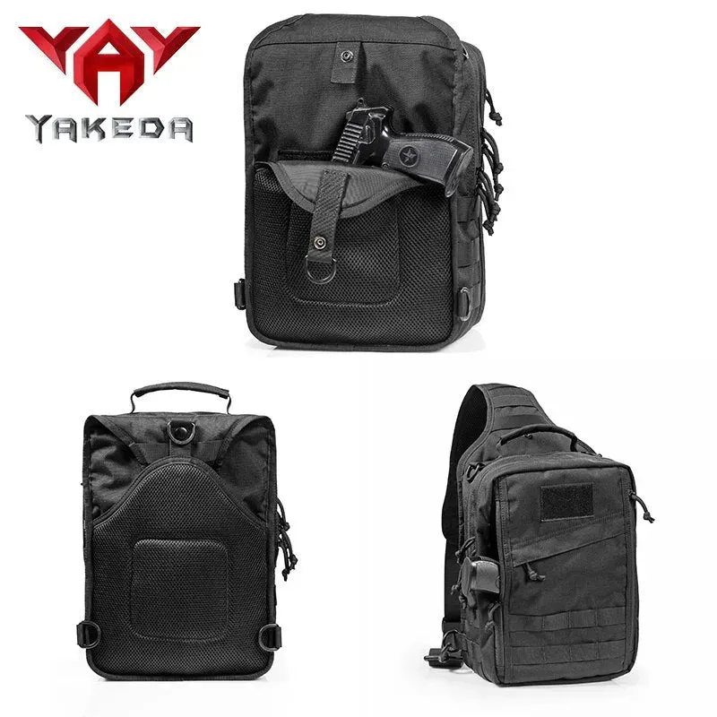 KF-088 Nylon Tactical Sling Bag Cross Body Gun Backpack Design For Handgun Move Quickly