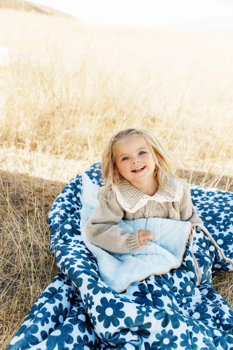 Kids Sleeping Bag JulesRoche Minky Couture Sorbet Plush with Pillow