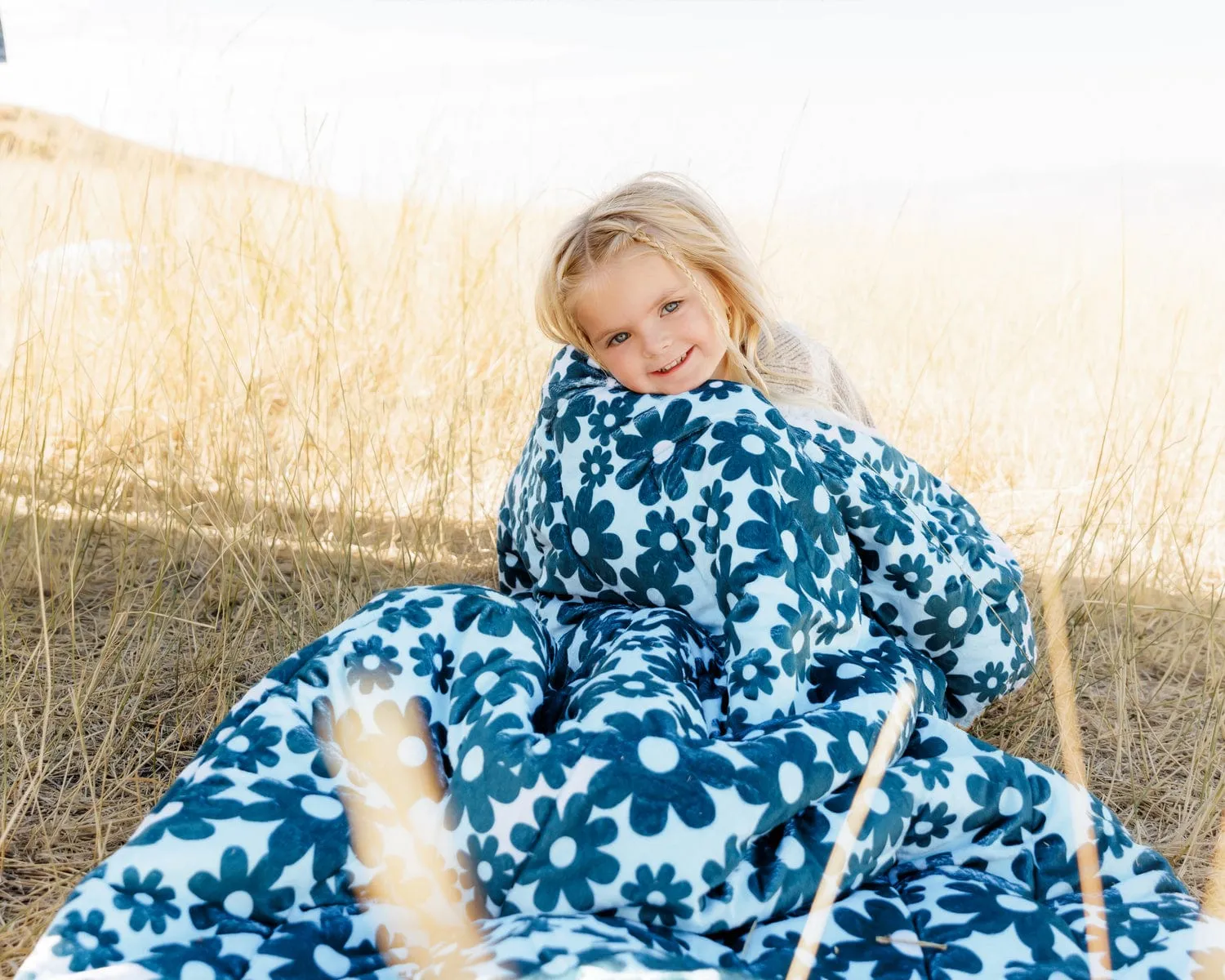Kids Sleeping Bag JulesRoche Minky Couture Sorbet Plush with Pillow
