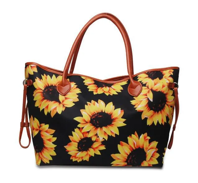 Large Capacity Tote Bag Mixed Color Tribal Hand Shoulder Bag