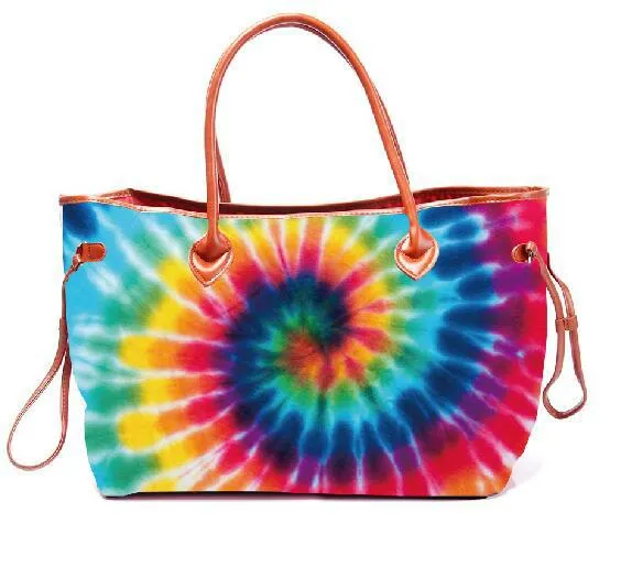 Large Capacity Tote Bag Mixed Color Tribal Hand Shoulder Bag