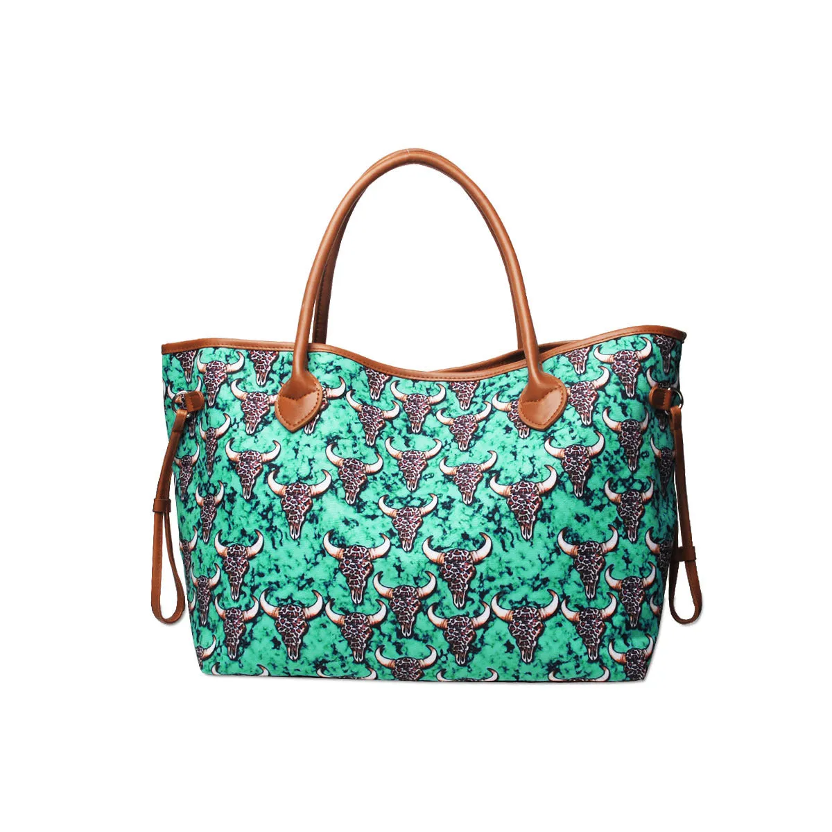 Large Capacity Tote Bag Mixed Color Tribal Hand Shoulder Bag
