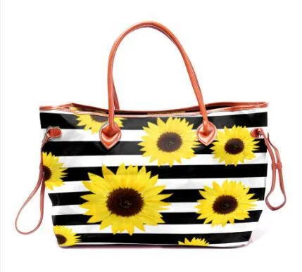 Large Capacity Tote Bag Mixed Color Tribal Hand Shoulder Bag