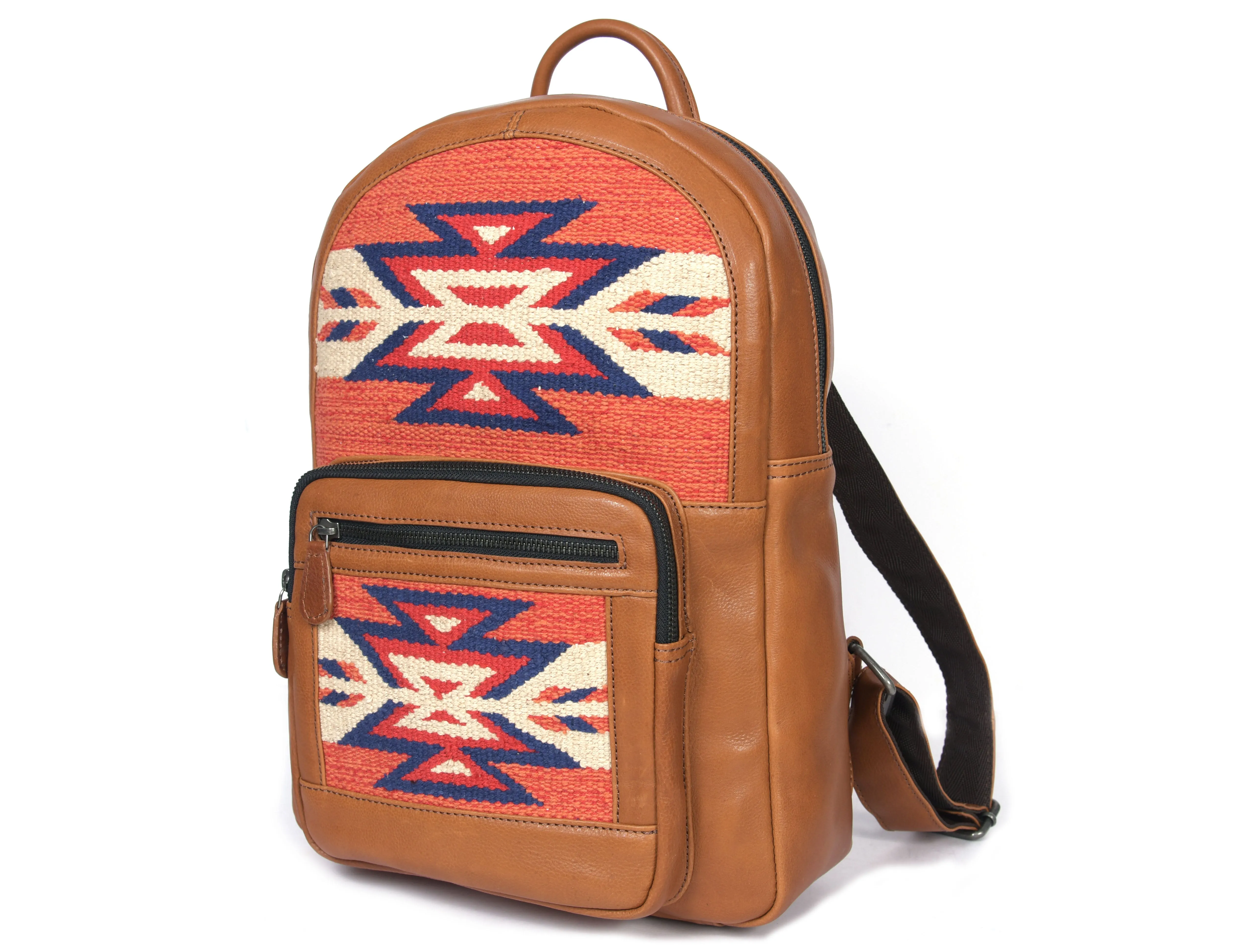 Leather Kilim Backpack