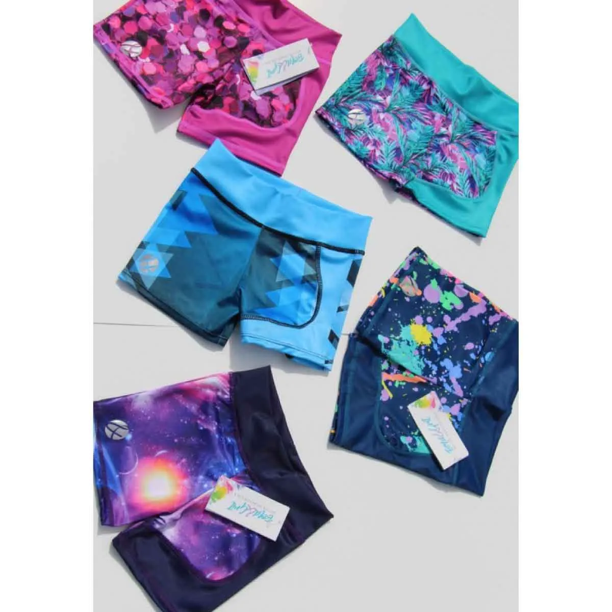 LOVE - PINK SPANGLE GIRLS' SHORTS