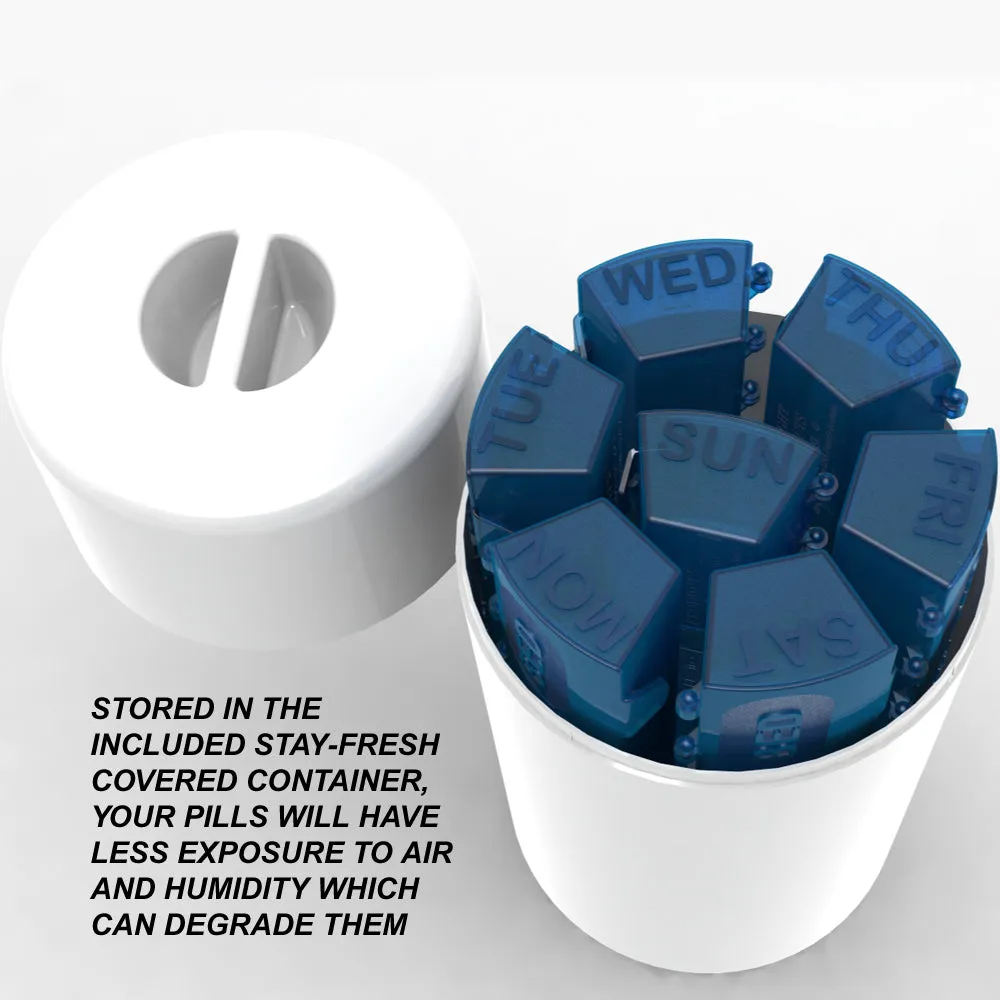Med Manager XL Extra Large Pill Organizer, Weekly Pill Box, 7 Day 4 Times a Day