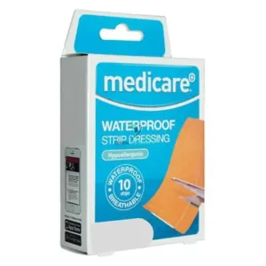 Medicare Waterproof Strip Dressing - 10 strips