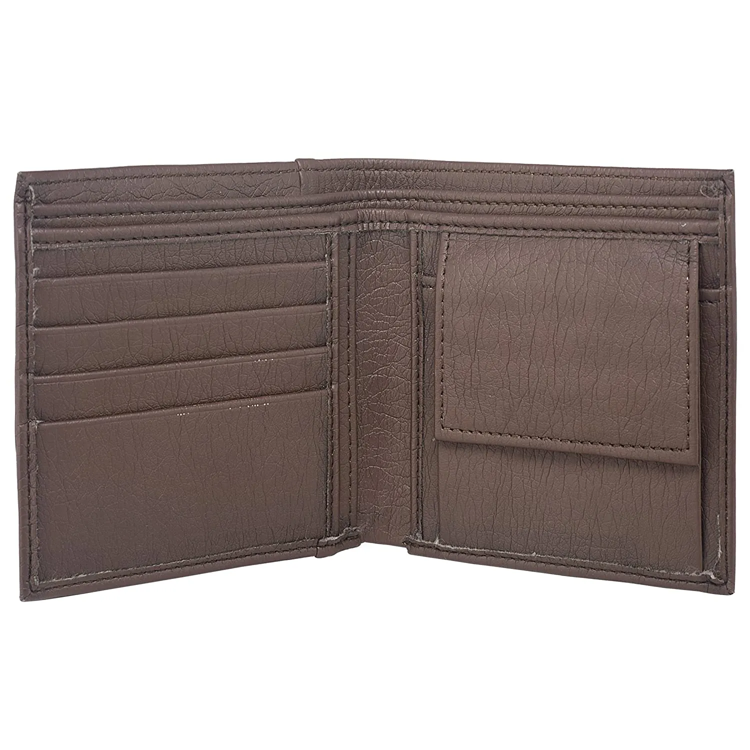 Men Formal Brown Artificial Leather Wallet - Mini  (4 Card Slots)