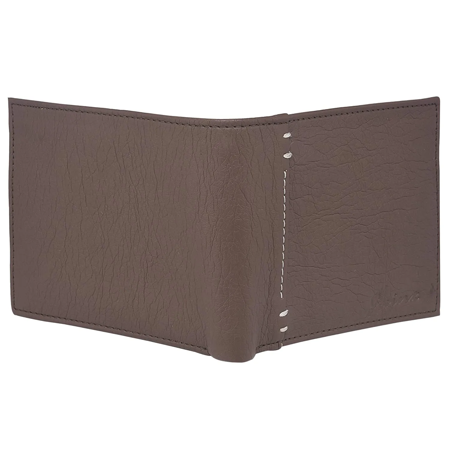 Men Formal Brown Artificial Leather Wallet - Mini  (4 Card Slots)
