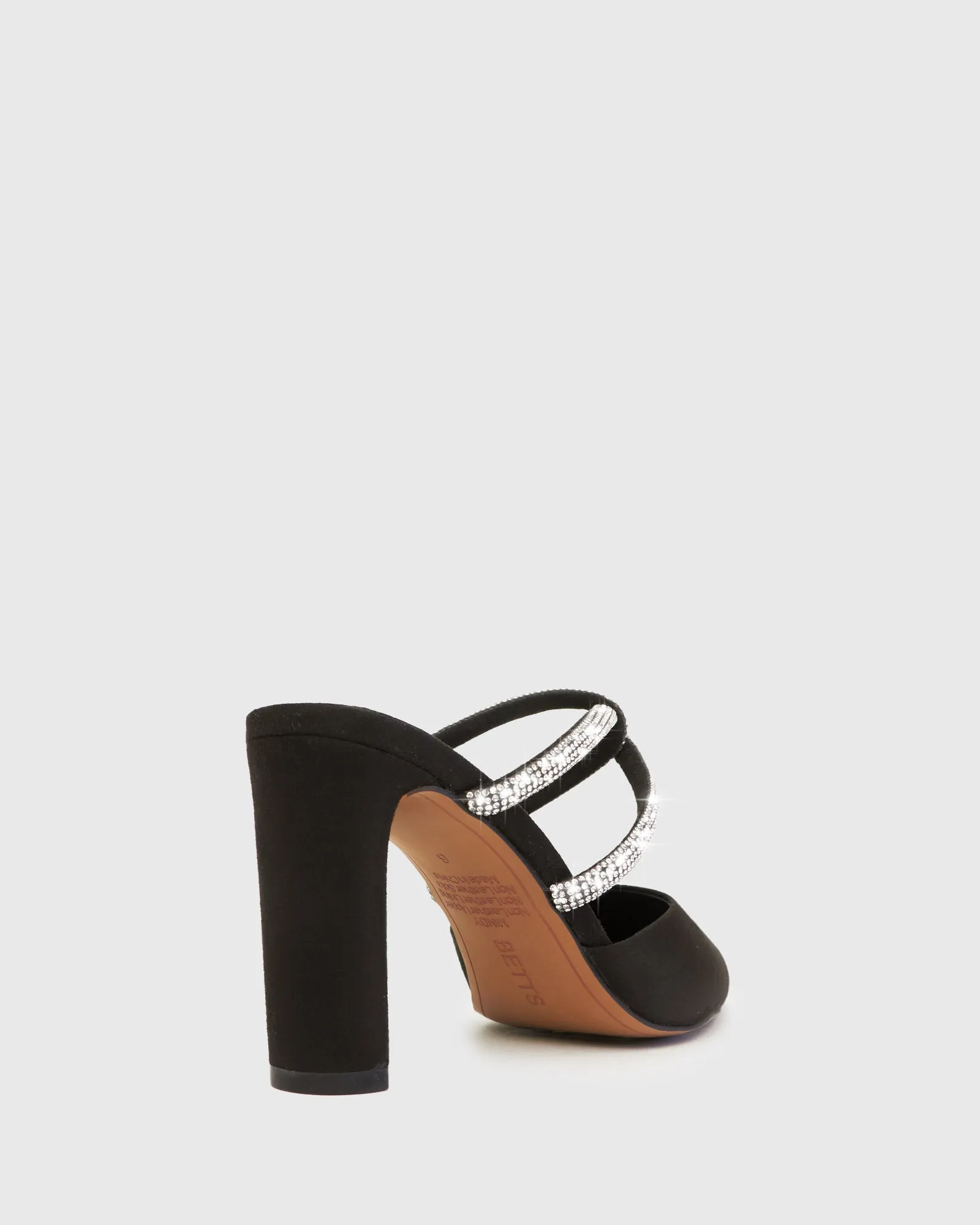 MINDY Diamante Pointed Toe Mules