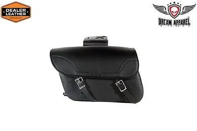 MOTORCYCLE 2PC WATERPROOF LARGE PLAIN ZIPOFF PVC THROWOVER SADDLEBAG NEW