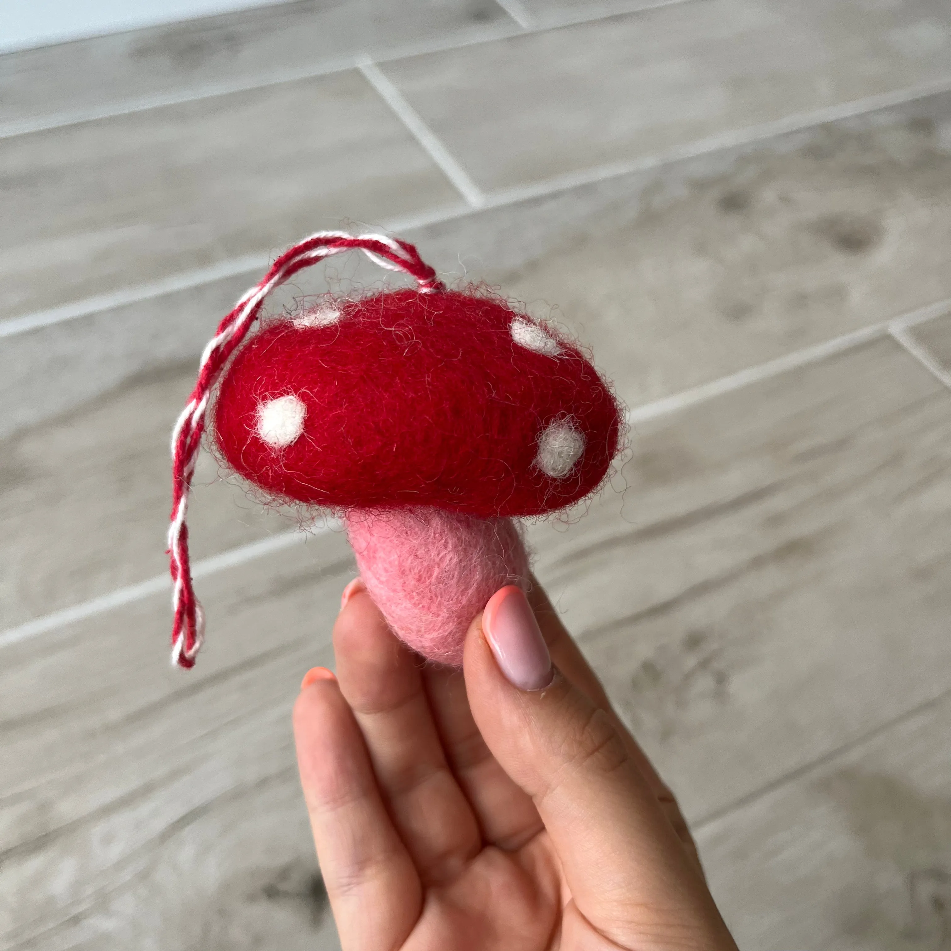 Mushroom Felt Decoration