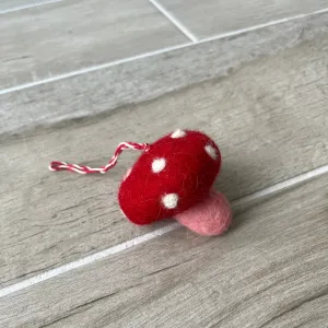 Mushroom Felt Decoration